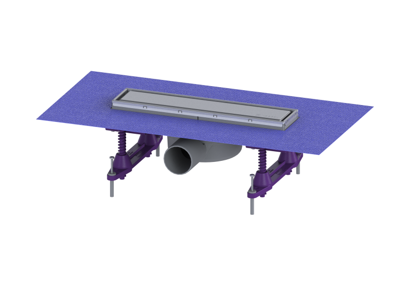Duschrinne Linearis Compact L: 300 mm, DN 50, WaD, K 3, Multistop