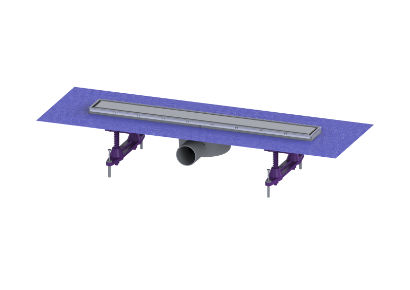 Duschrinne Linearis Compact L: 550 mm, DN 50, WaD, K 3, Multistop