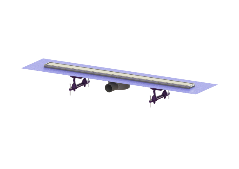 Duschrinne Linearis Compact L: 950 mm, DN 50, K 3, Multistop