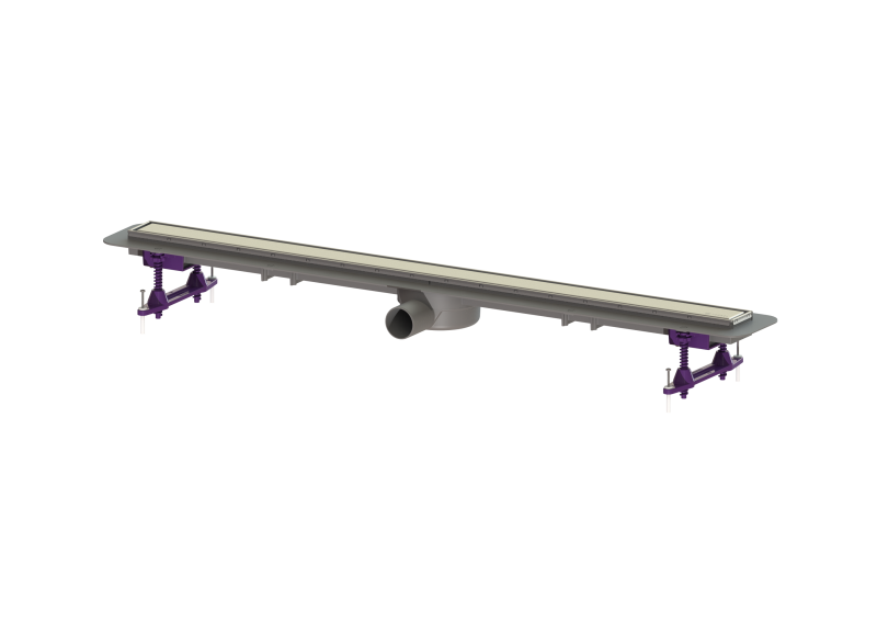 Duschrinne Linearis Compact L: 1050 mm, DN 50, K 3, Multistop