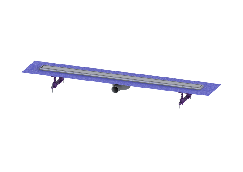Duschrinne Linearis Compact L: 1150 mm, DN 50, WaD, K 3, Multistop