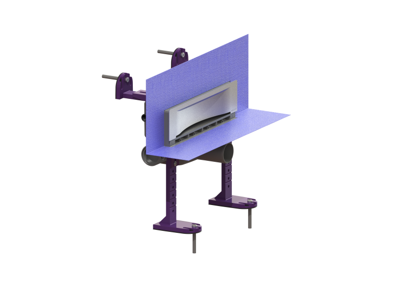 Wandablauf Scada LED mAbd Wave, V2A, bef. Dichtmanschette