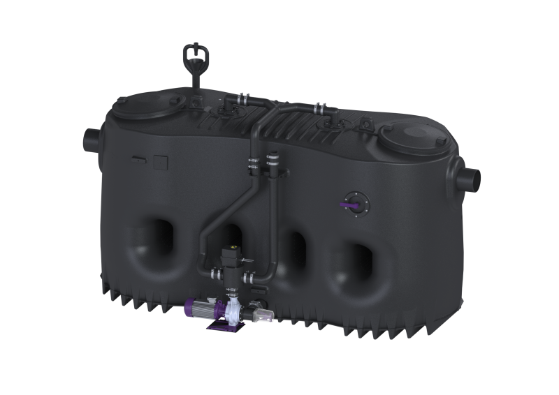 Fettabscheider EasyClean free NS 15, Auto Mix & Pump, links | 2024-08-01