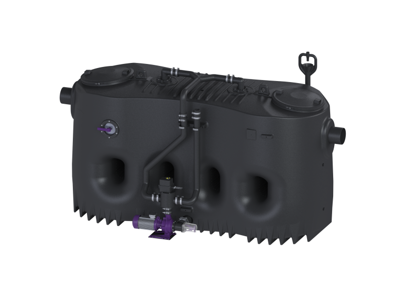 Fettabscheider EasyClean free NS 20, Auto Mix & Pump, rechts | 2024-08-01