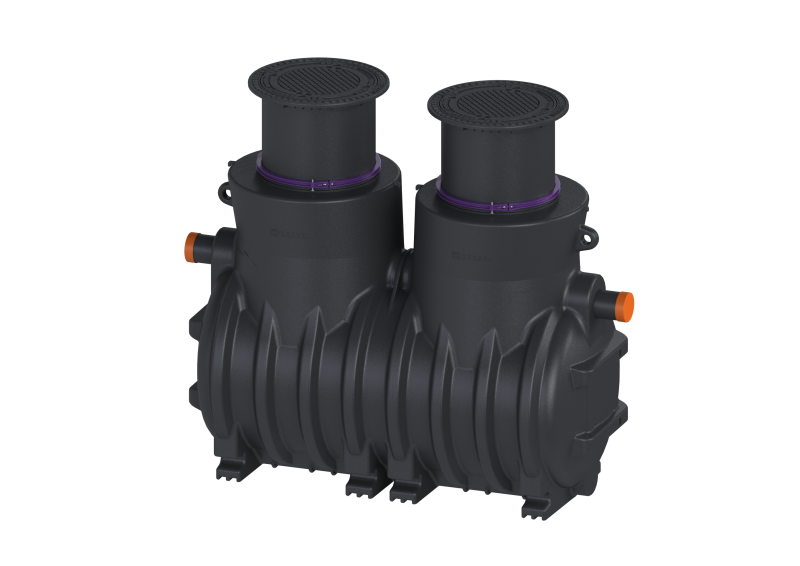 Koaleszenzabscheider EasyOil NS 3, Klasse I, 1800 l, D, In/Outlet PE