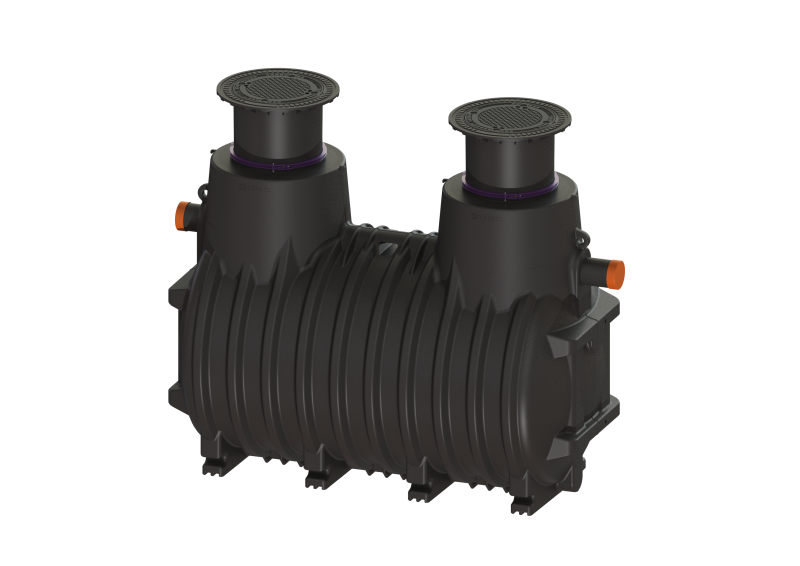 Öl-/Benzinabscheider EasyOil NS 6, Klasse II, 5800 l, B, In/Outlet PE