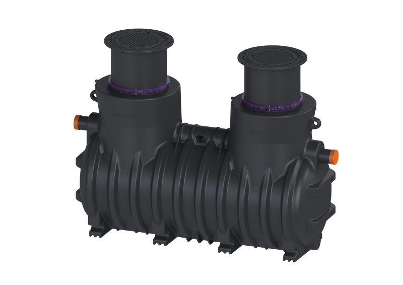 Koaleszenzabscheider EasyOil NS 10, Klasse I, 2600 l, B, In/Outlet PE