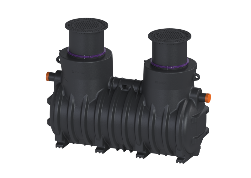 Koaleszenzabscheider EasyOil NS 10, Klasse I, 2600 l, D, In/Outlet PE