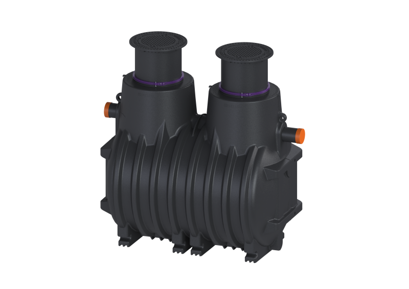 Koaleszenzabscheider EasyOil NS 10, Klasse I, 4300 l, B, In/Outlet PE