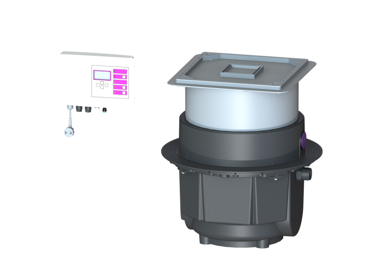 Hebeanlage Aqualift S Duo, KTP 500, Standard, Bodenplatte | 2011-12-01