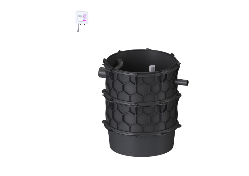 Pumpstation Aquapump XL Mono, GTF1400-S1, Nassaufst., Pegelsonde | 2017-12-04