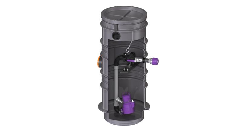 Pumpstation Aquapump Medium (fäkalienhaltig) 